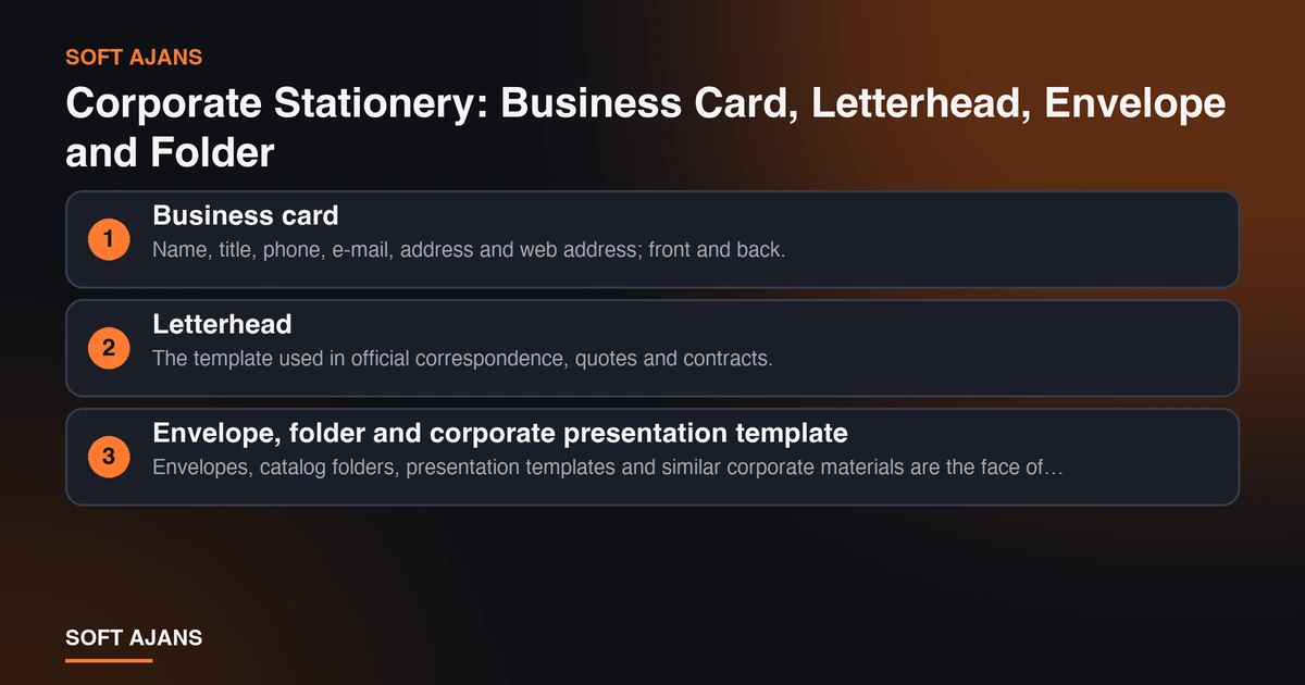 Corporate Stationery: Business Card, Letterhead, Envelope and Folder Corporate Stationery: Business Card, Letterhead, Envelope and Folder