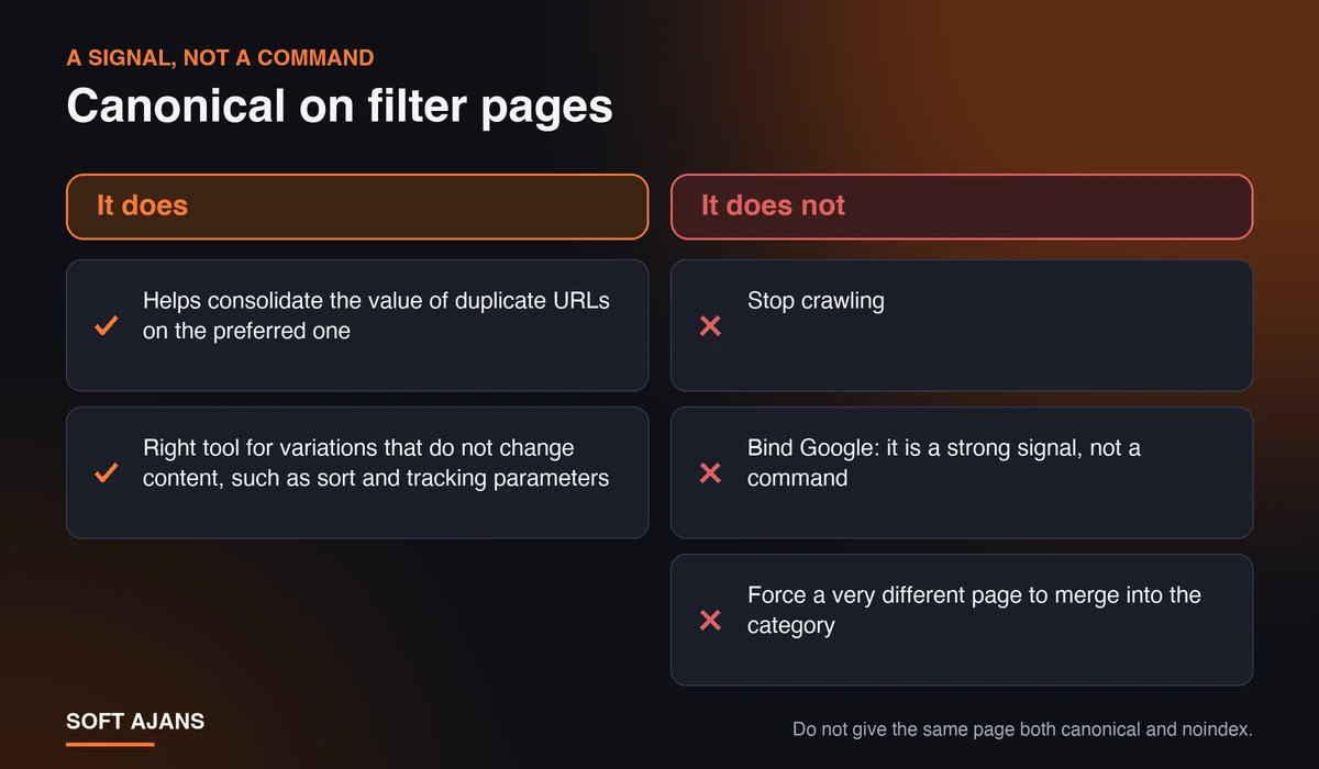 What Does Canonical Do, and What Does It Not Do?