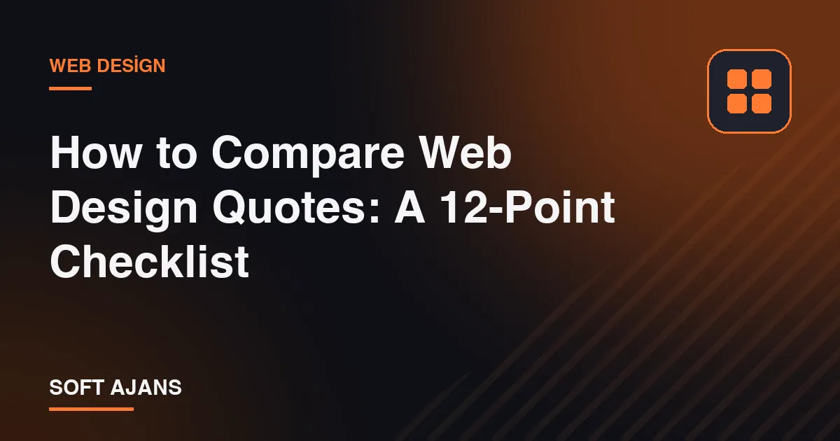 How to Compare Web Design Quotes: A 12-Point Checklist