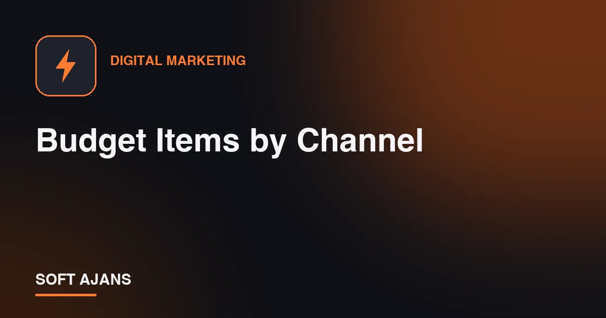 Budget Items by Channel