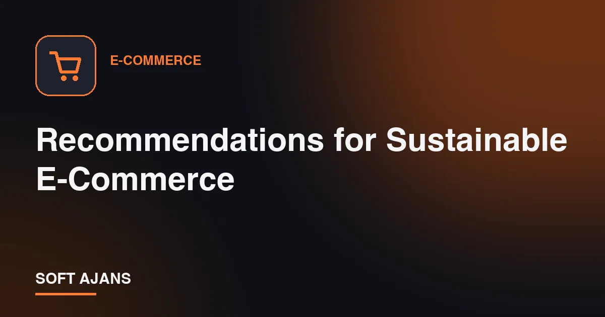 Recommendations for Sustainable E-Commerce