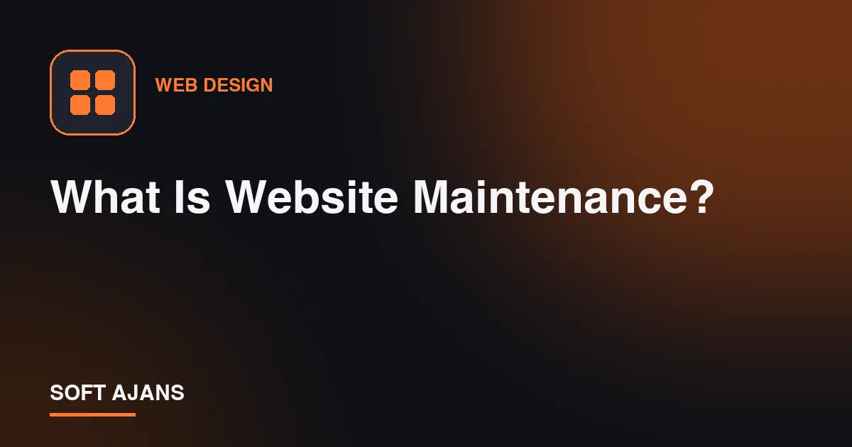What Is Website Maintenance?