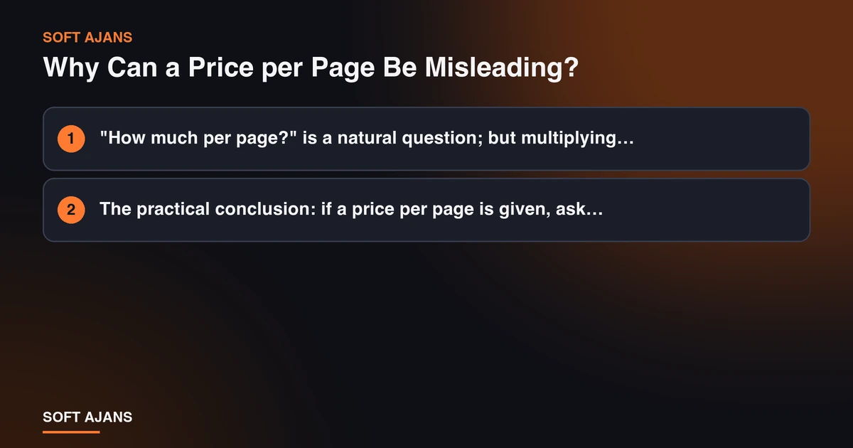 Why Can a Price per Page Be Misleading? Why Can a Price per Page Be Misleading?