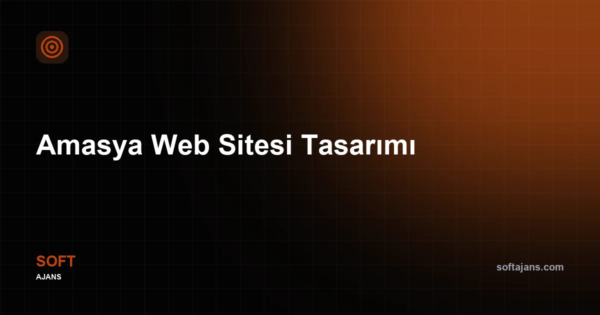 Amasya Web Sitesi Tasarımı
