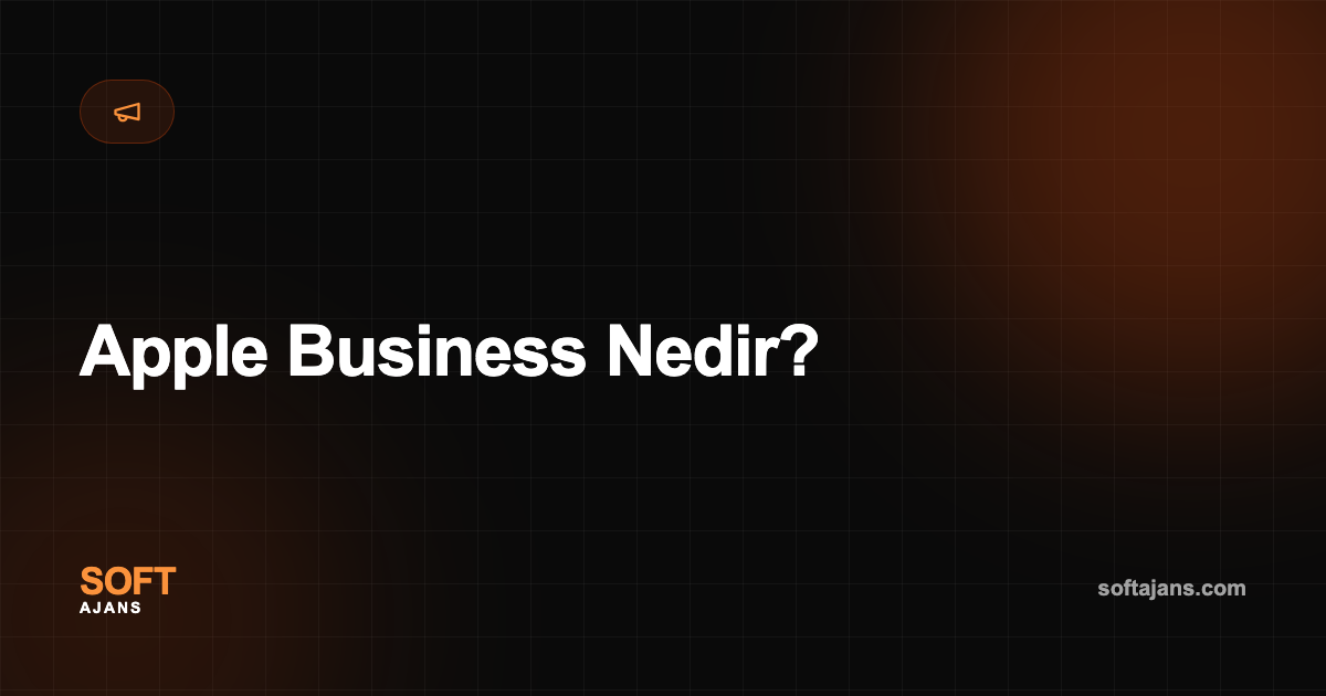 Apple Business Nedir?