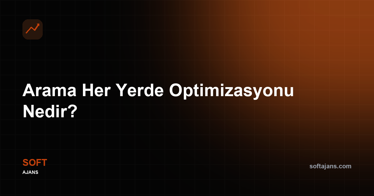 Arama Her Yerde Optimizasyonu Nedir?