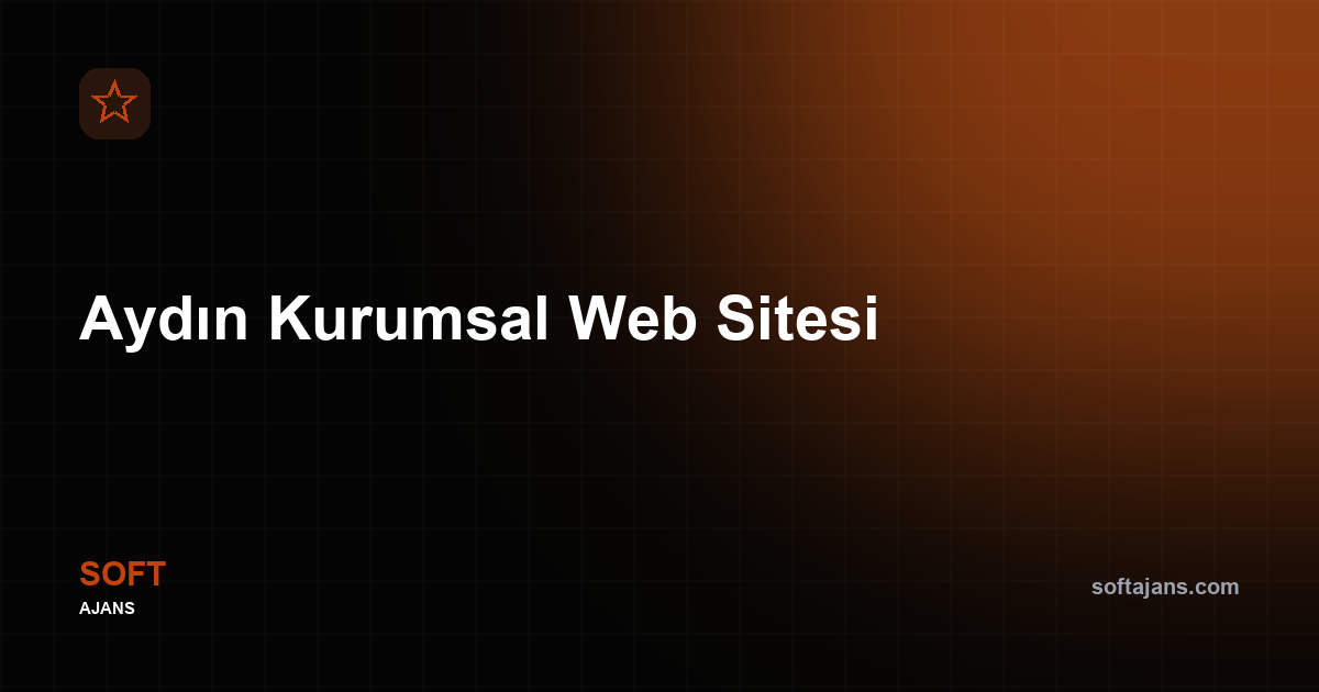 Aydın Kurumsal Web Sitesi