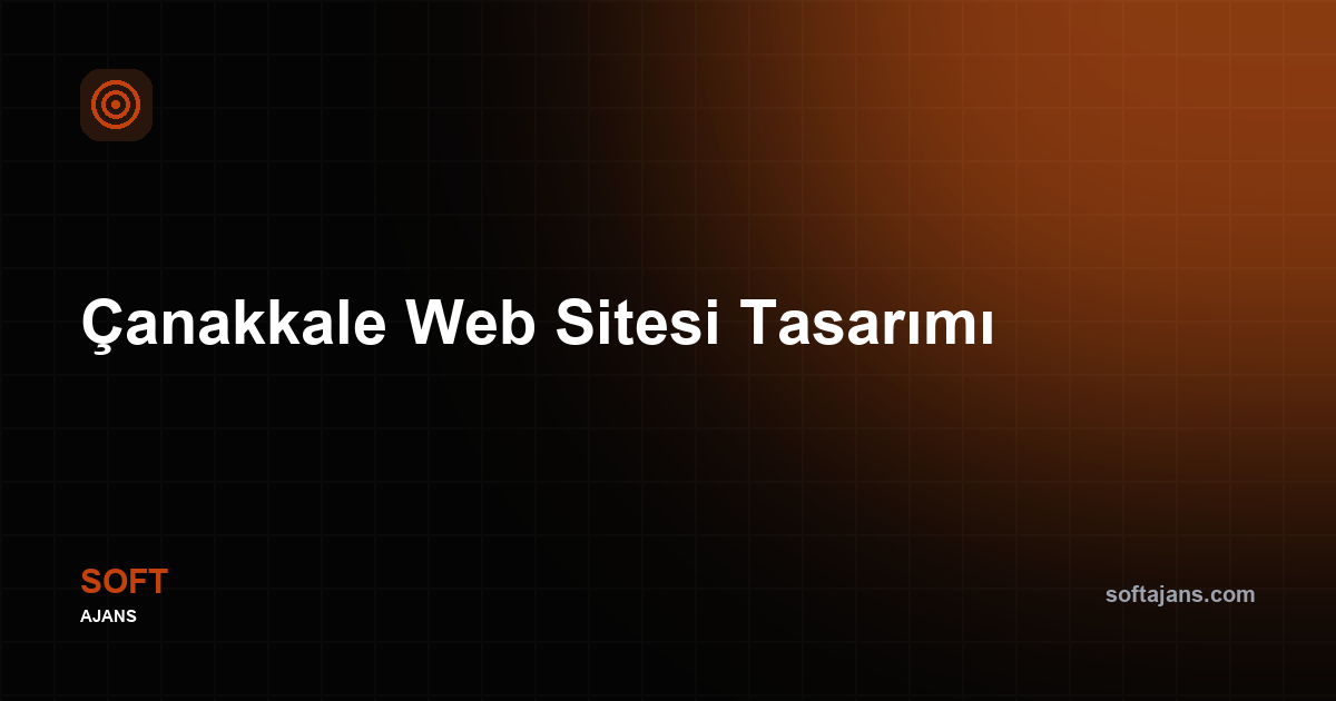 Çanakkale Web Sitesi Tasarımı