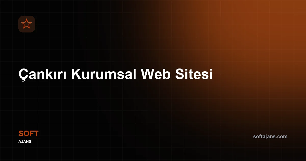 Çankırı Kurumsal Web Sitesi