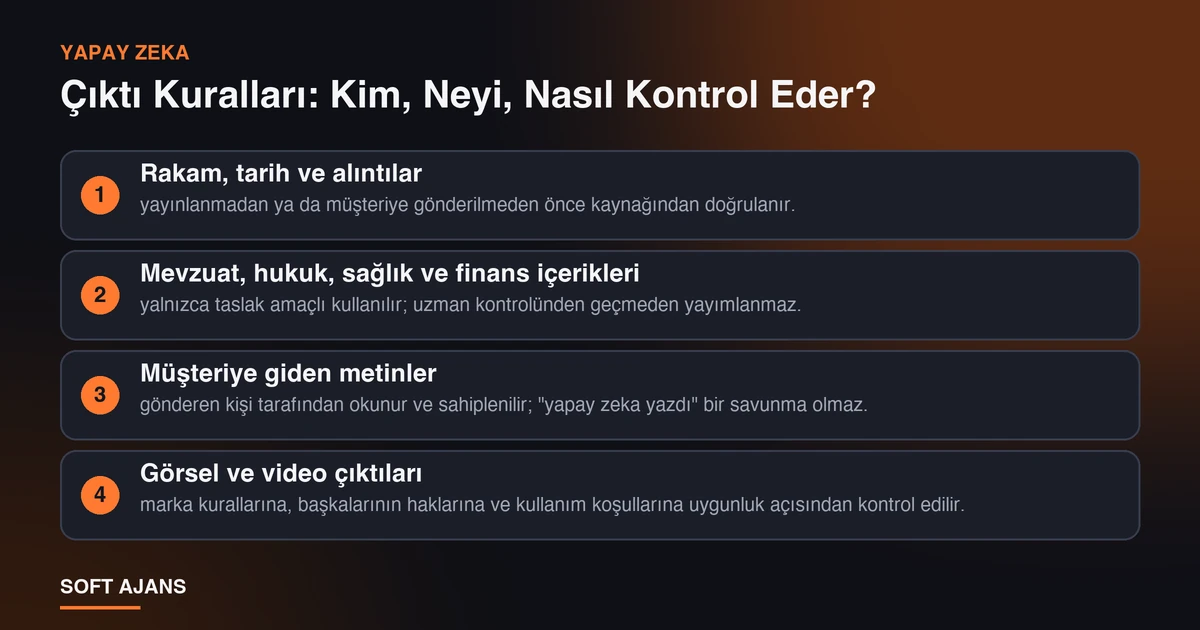 Çıktı Kuralları: Kim, Neyi, Nasıl Kontrol Eder? Çıktı Kuralları: Kim, Neyi, Nasıl Kontrol Eder?