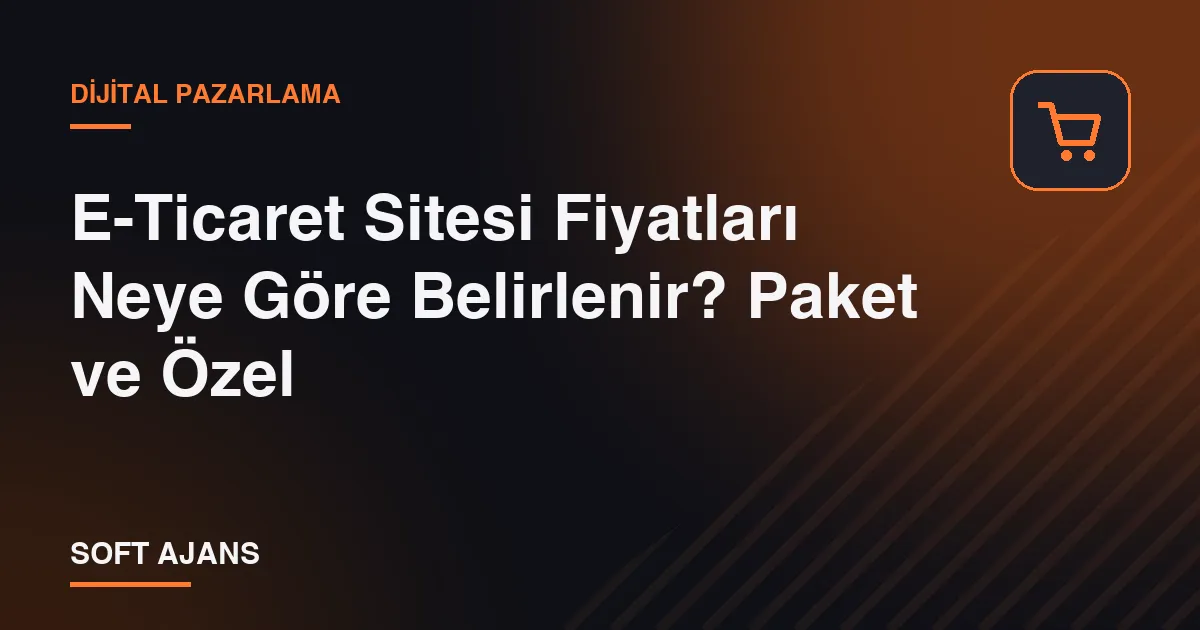 E-Ticaret Sitesi Fiyatları Neye Göre Belirlenir? Paket ve Özel