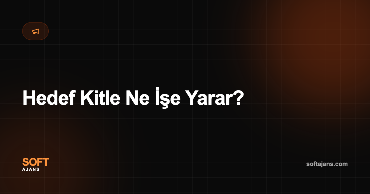 Hedef Kitle Ne İşe Yarar?