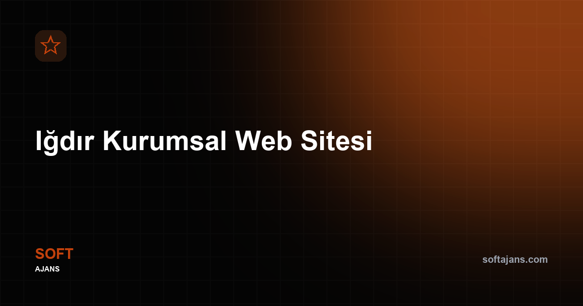 Iğdır Kurumsal Web Sitesi