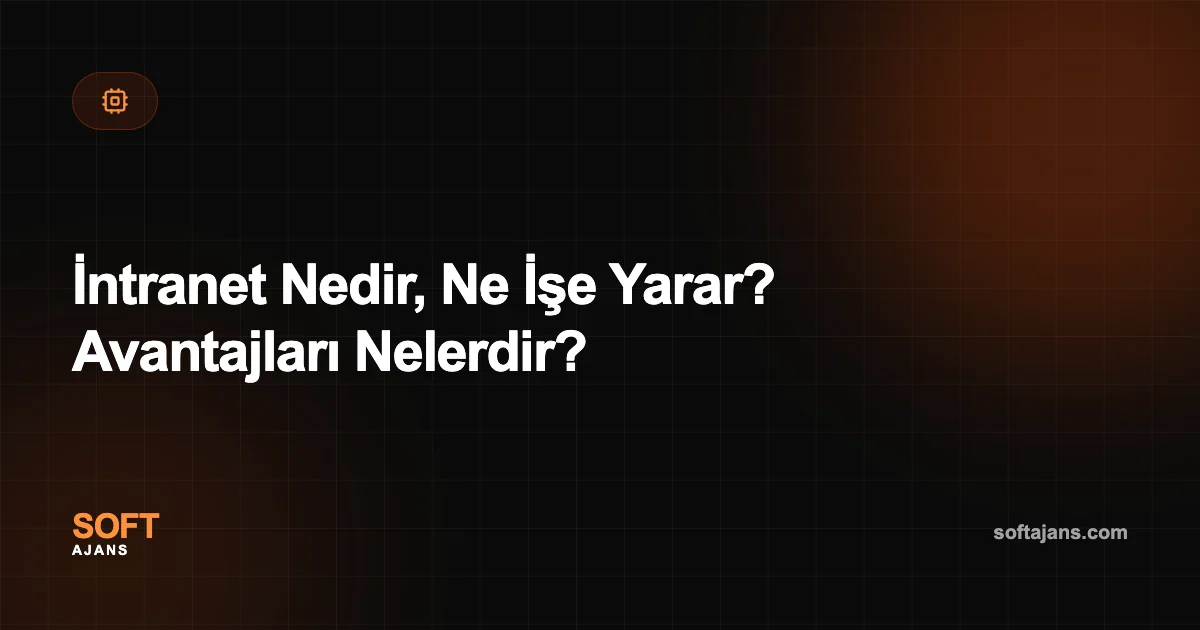 İntranet Nedir, Ne İşe Yarar? Avantajları Nelerdir?