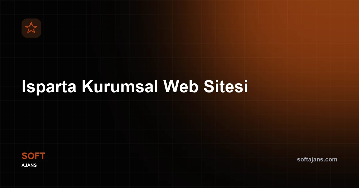 Isparta Kurumsal Web Sitesi