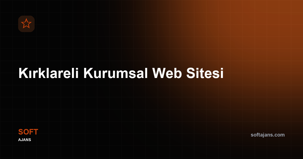 Kırklareli Kurumsal Web Sitesi