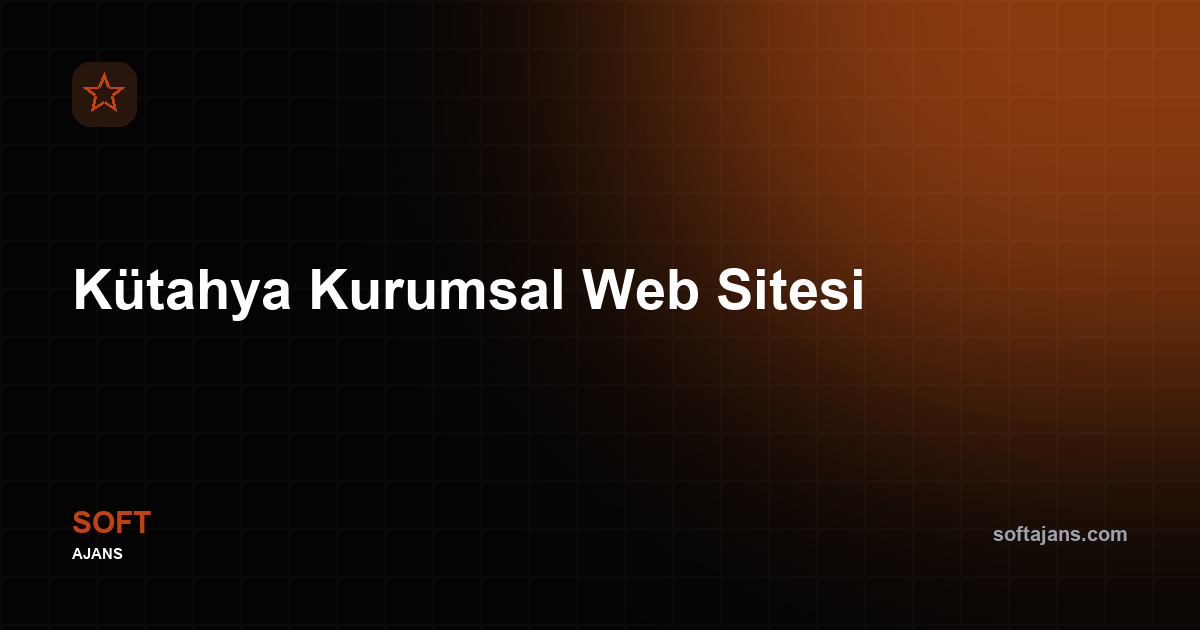 Kütahya Kurumsal Web Sitesi