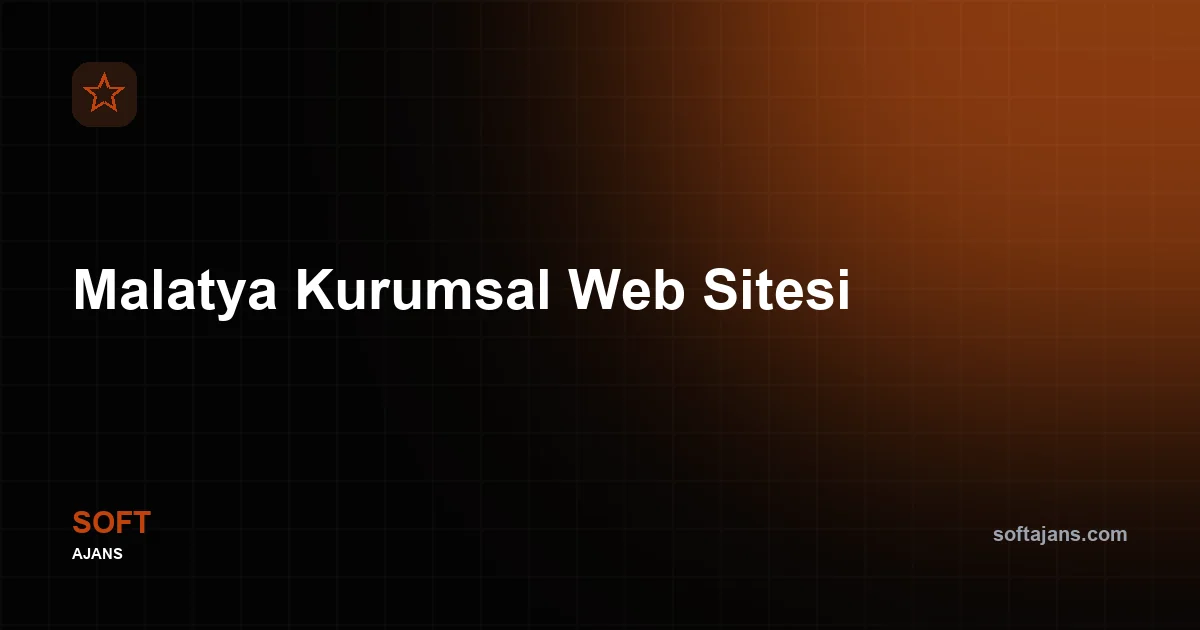 Malatya Kurumsal Web Sitesi
