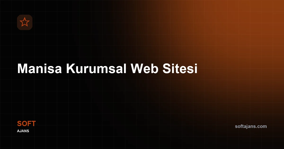 Manisa Kurumsal Web Sitesi