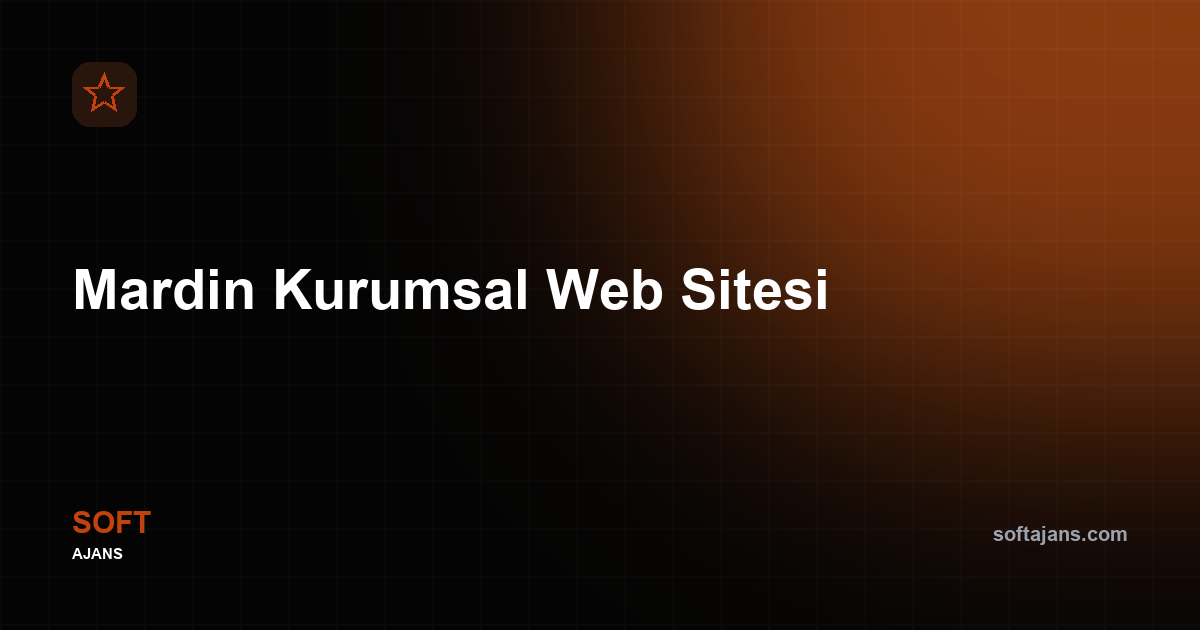 Mardin Kurumsal Web Sitesi
