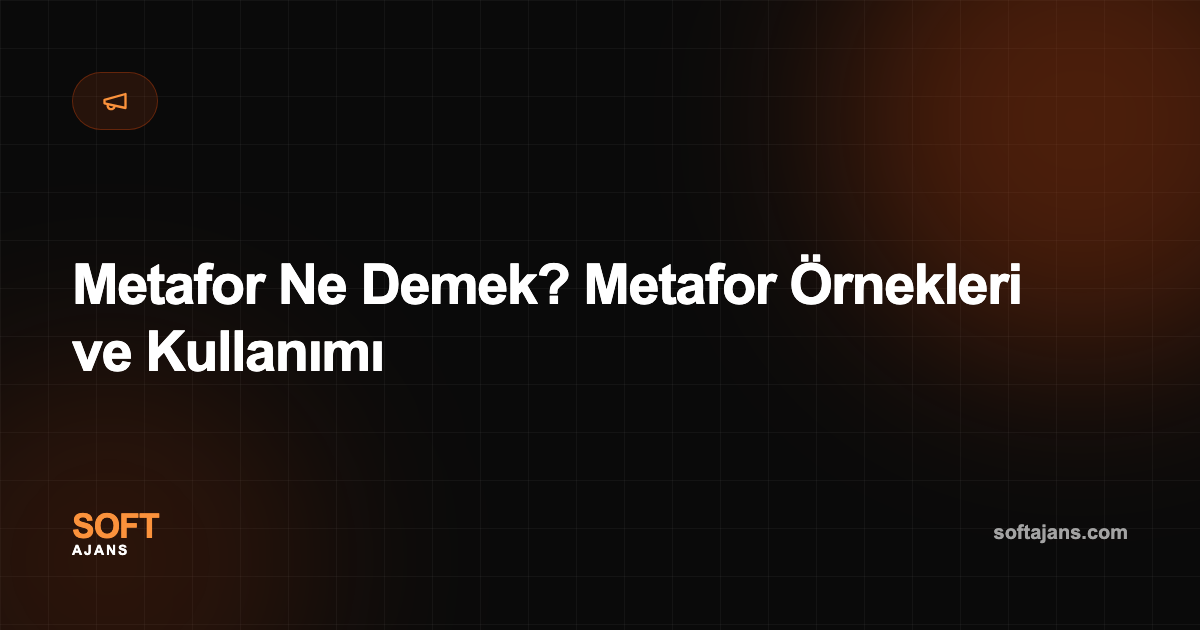 Metafor Ne Demek? Metafor Örnekleri ve Kullanımı
