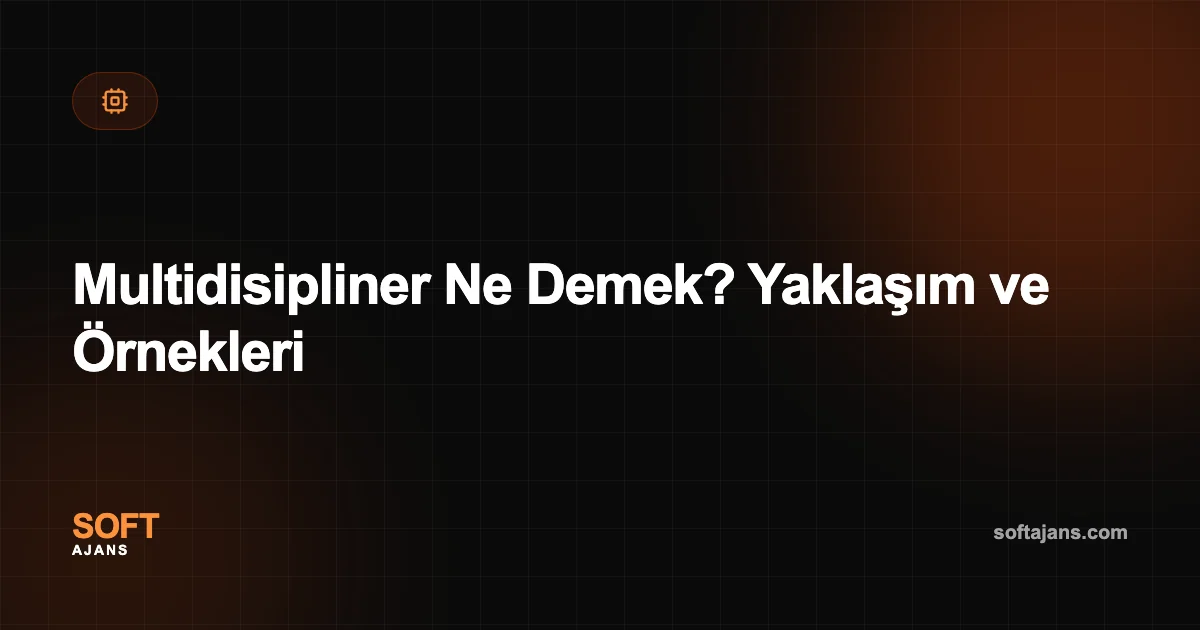 Multidisipliner Ne Demek? Yaklaşım ve Örnekleri