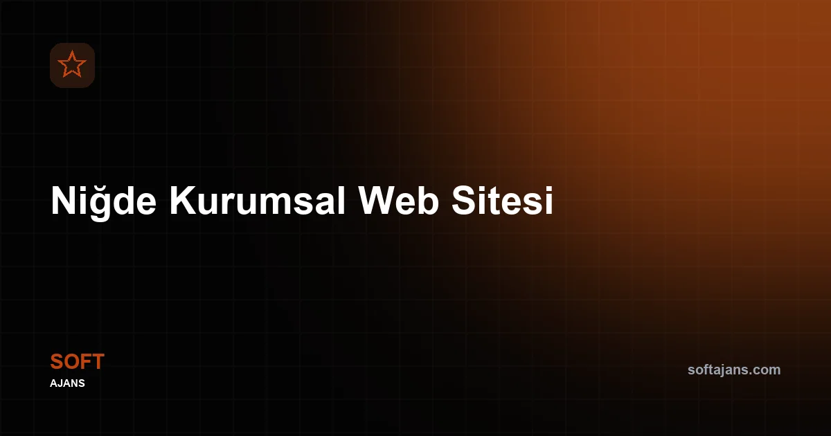 Niğde Kurumsal Web Sitesi