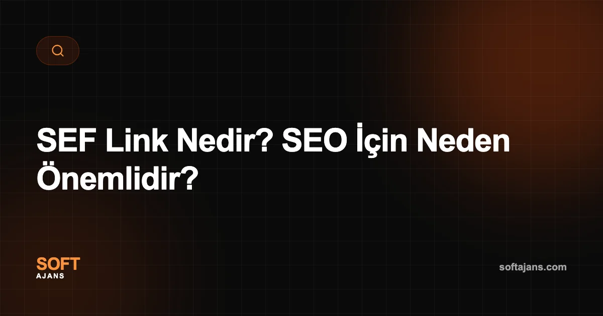 SEF Link Nedir? SEO İçin Neden Önemlidir?