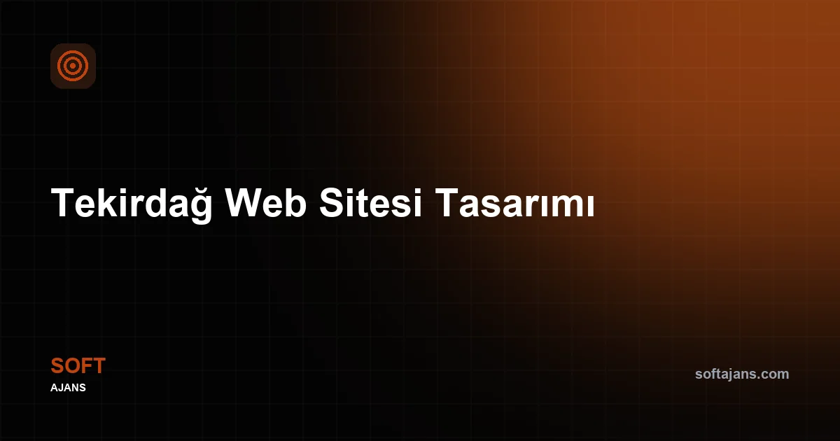 Tekirdağ Web Sitesi Tasarımı