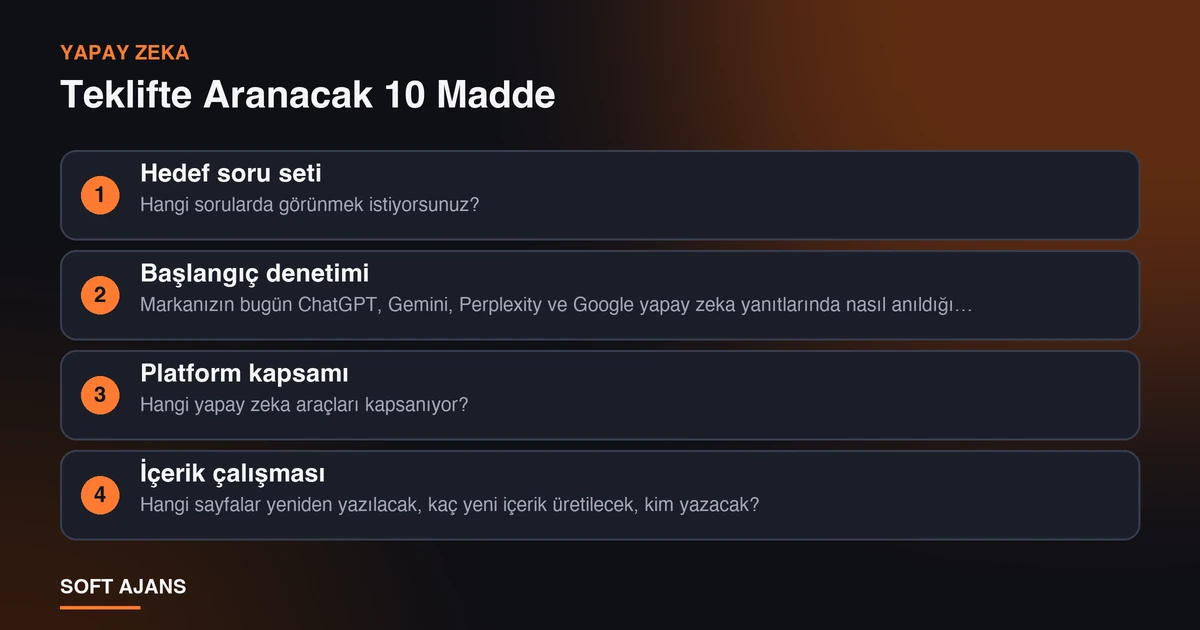 Teklifte Aranacak 10 Madde Teklifte Aranacak 10 Madde