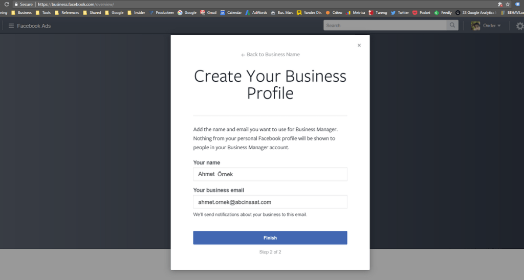 Facebook Business Manager Hesabı Açma Rehberi