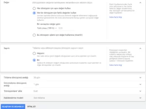 Google Ads E-ticaret Dönüşüm