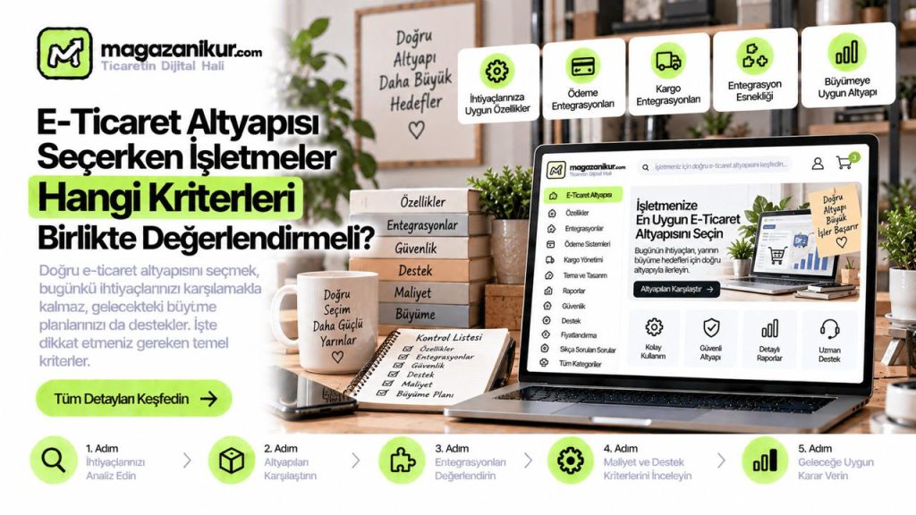 E-Ticaret Altyapısı Seçerken İşletmeler Hangi Kriterleri Birlikte Değerlendirmeli?